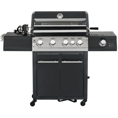 Orca Gas Grill 4 Burner + 1 Infrared Burner + 1 Slide Burner - Black